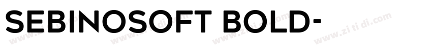 SebinoSoft Bold字体转换